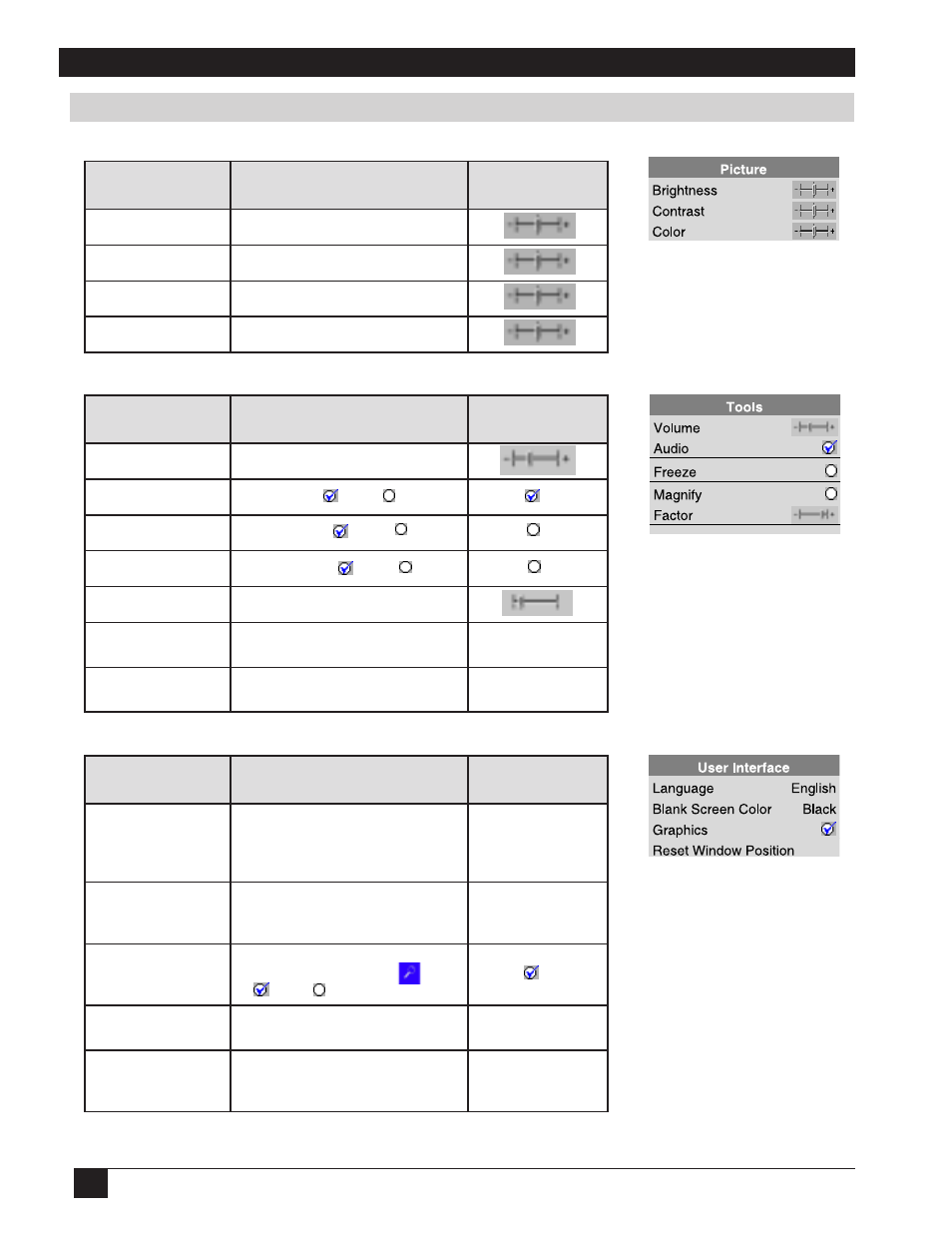 5. menu adjustments/settings, continued | 3M MP7760 User Manual | Page 16 / 36