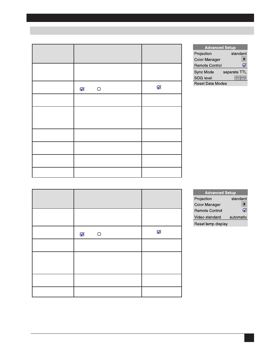 5. menu adjustments/settings, continued | 3M MP7760 User Manual | Page 17 / 36