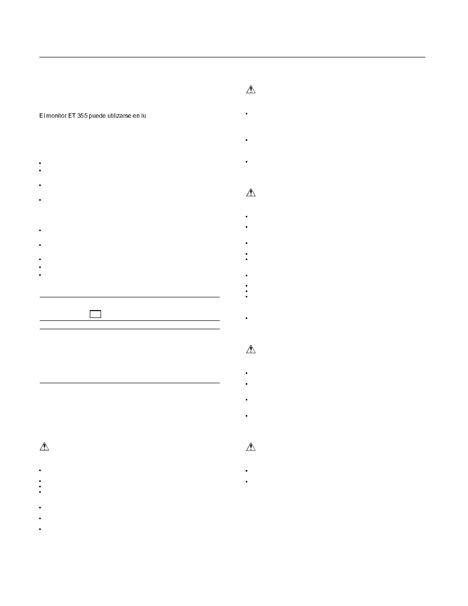 Información de seguridad sobre los productos | 3M ET 355 User Manual | Page 10 / 23