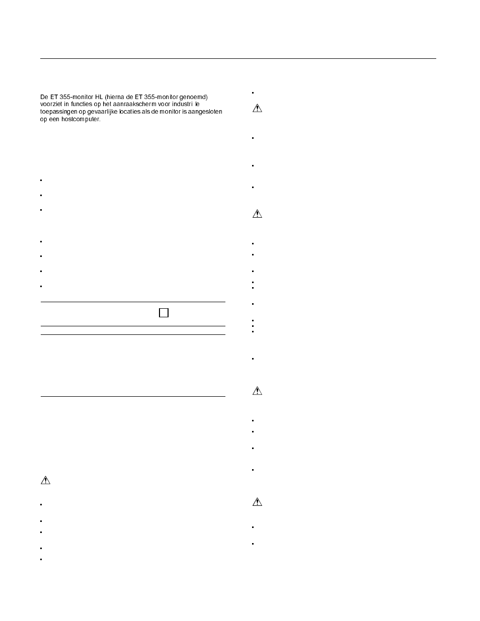 Bedoeld gebruik, Productveiligheidsinformatie | 3M ET 355 User Manual | Page 12 / 23