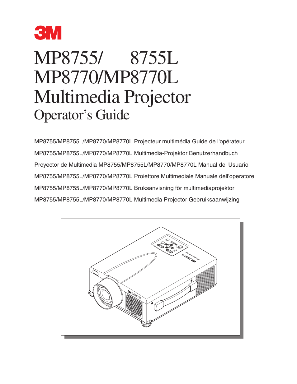 3M MP8755/MP8755L User Manual | 28 pages