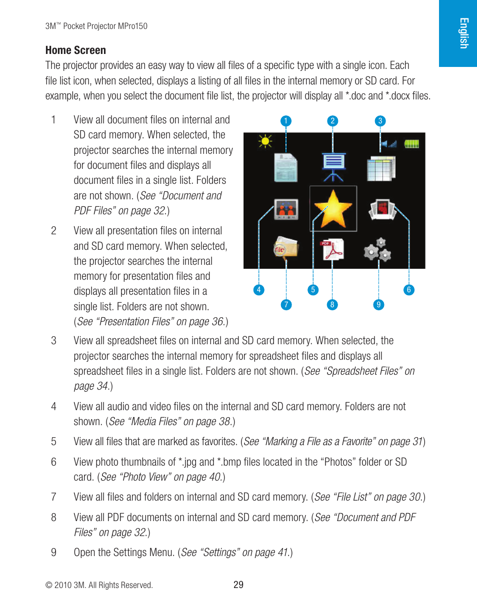 3M MPro150 User Manual | Page 29 / 58