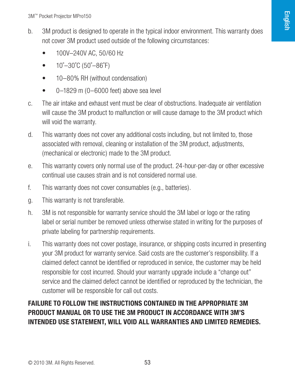 3M MPro150 User Manual | Page 53 / 58