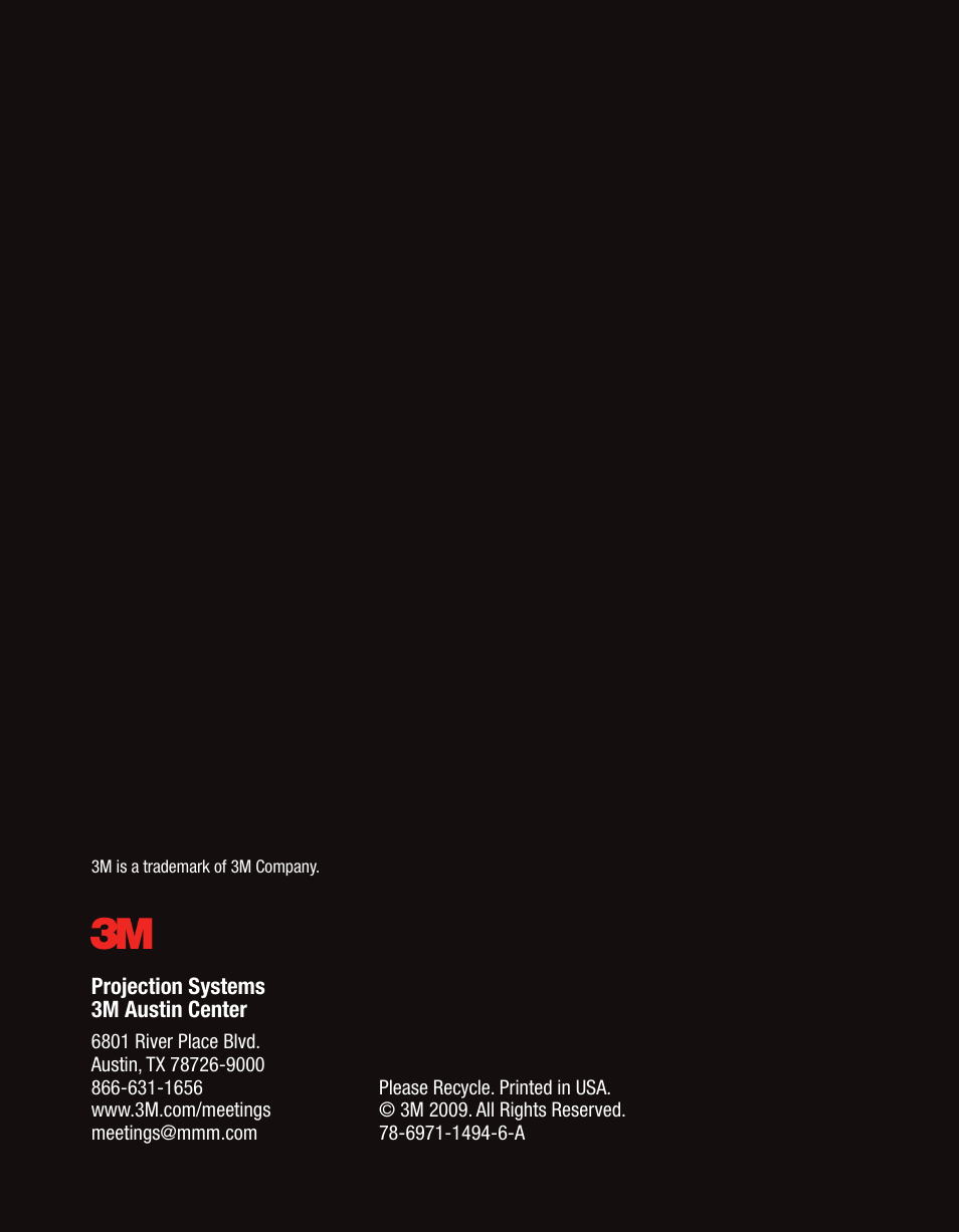 3M MPro120 User Manual | Page 32 / 32