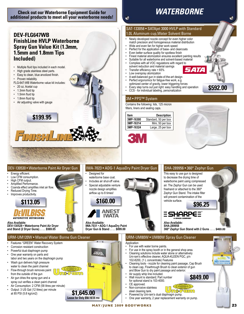 Waterborne | 3M Gerson -7190 User Manual | Page 3 / 4