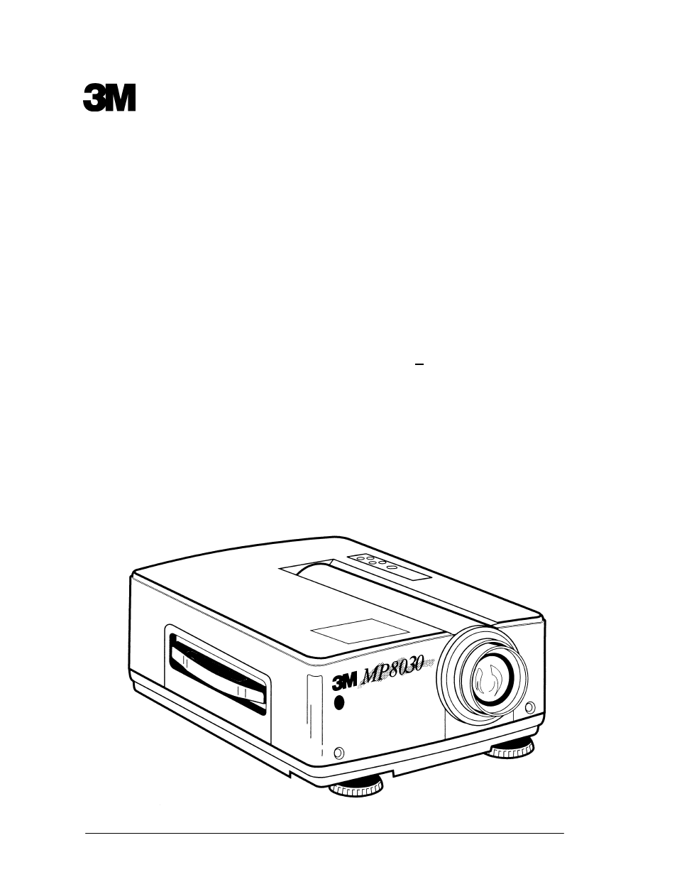 3M MP8030 User Manual | 31 pages