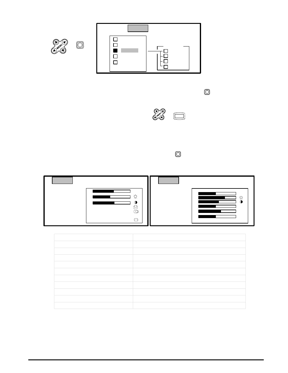 6. setup menu (rgb and video picture) | 3M MP8030 User Manual | Page 16 / 31