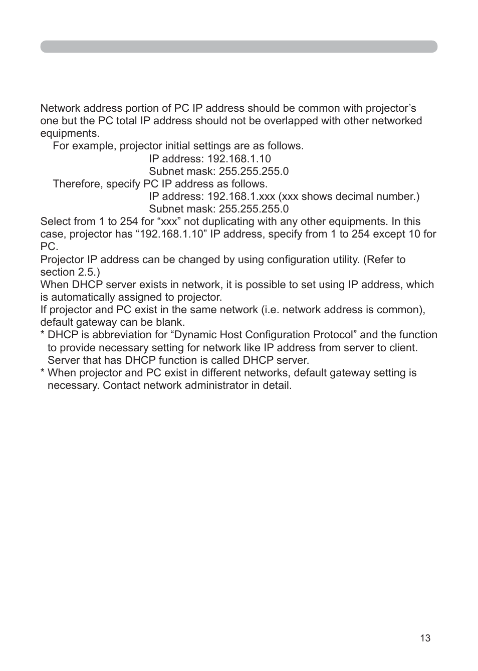 3M Multimedia Projector X62w User Manual | Page 13 / 84