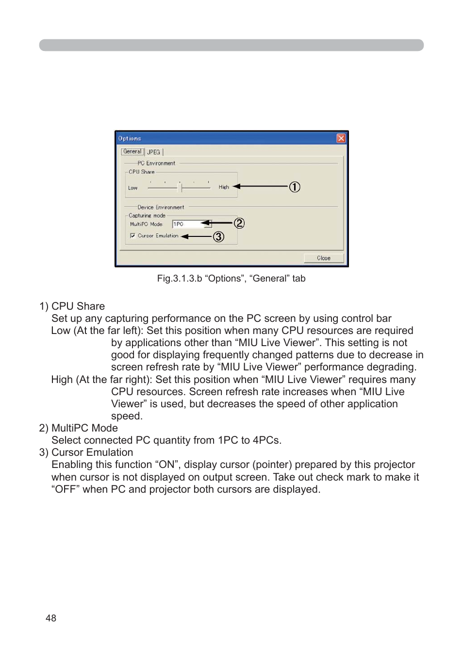 3M Multimedia Projector X62w User Manual | Page 48 / 84