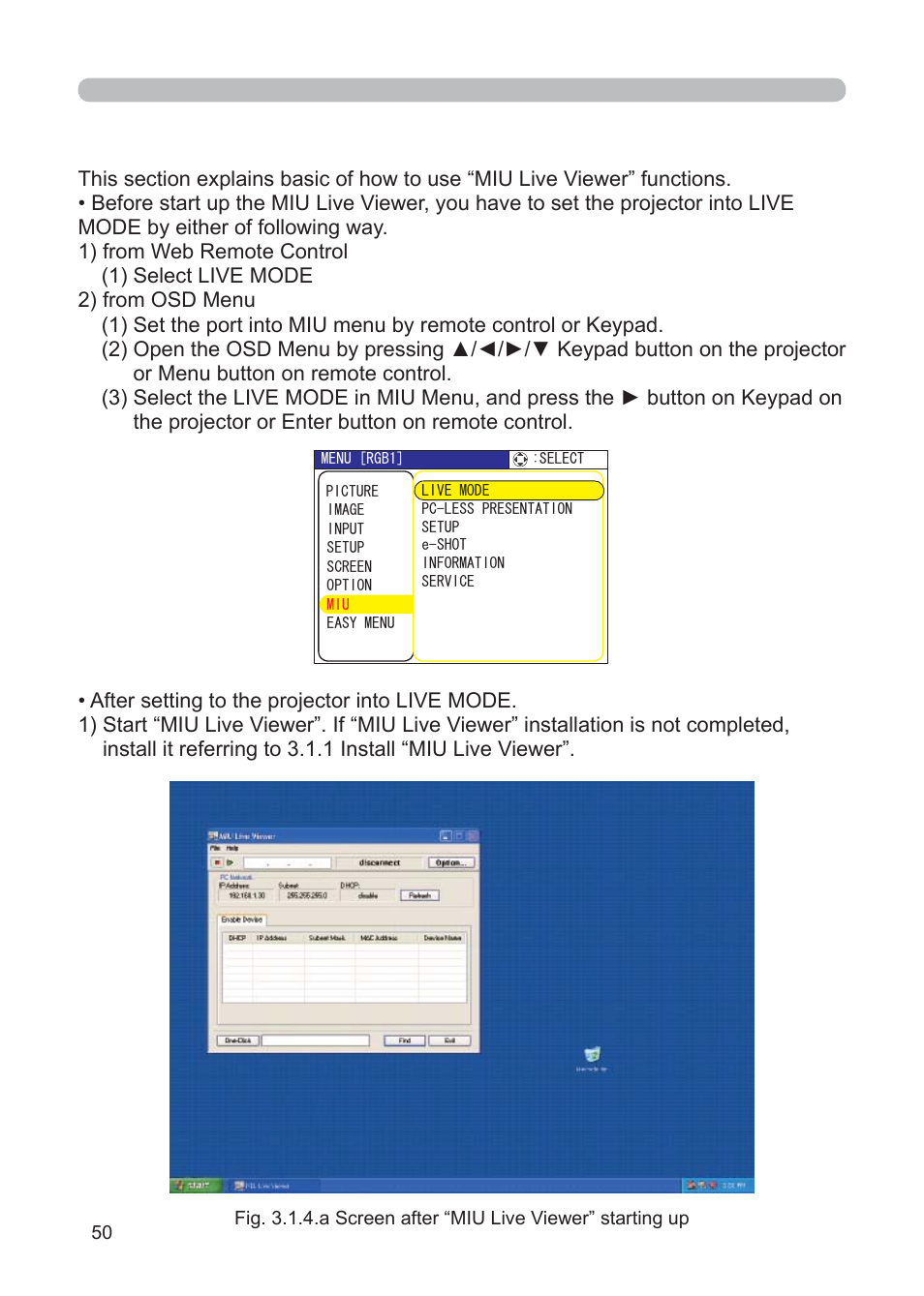 3M Multimedia Projector X62w User Manual | Page 50 / 84