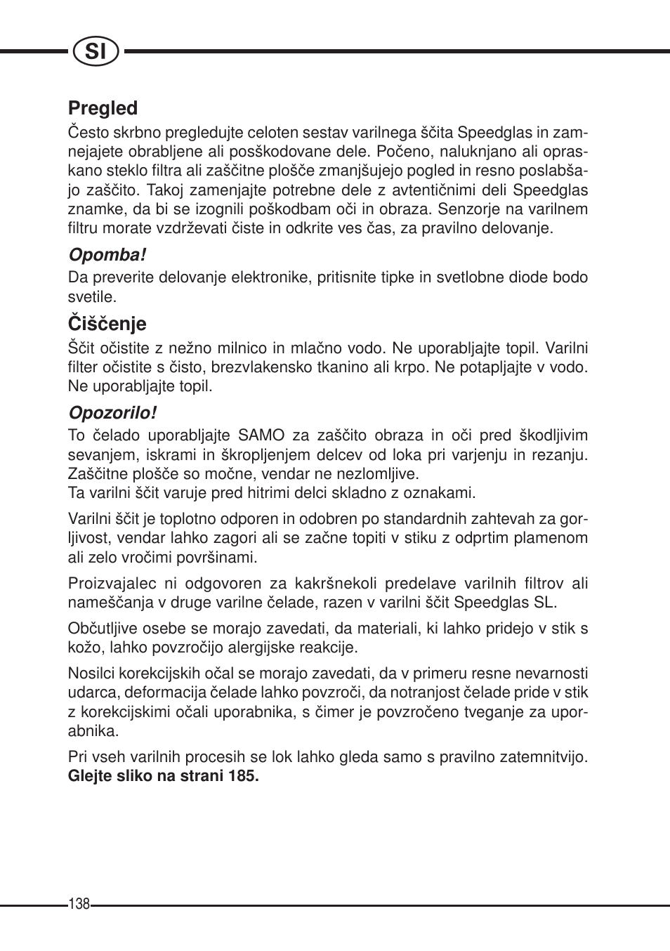 3M SPEEDGLAS SL User Manual | Page 138 / 187