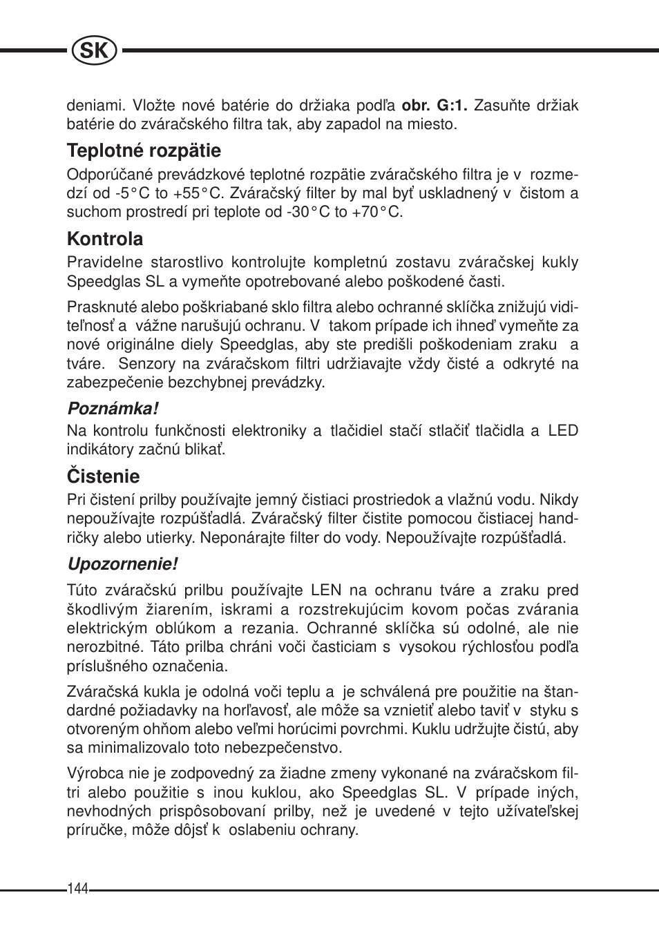 3M SPEEDGLAS SL User Manual | Page 144 / 187