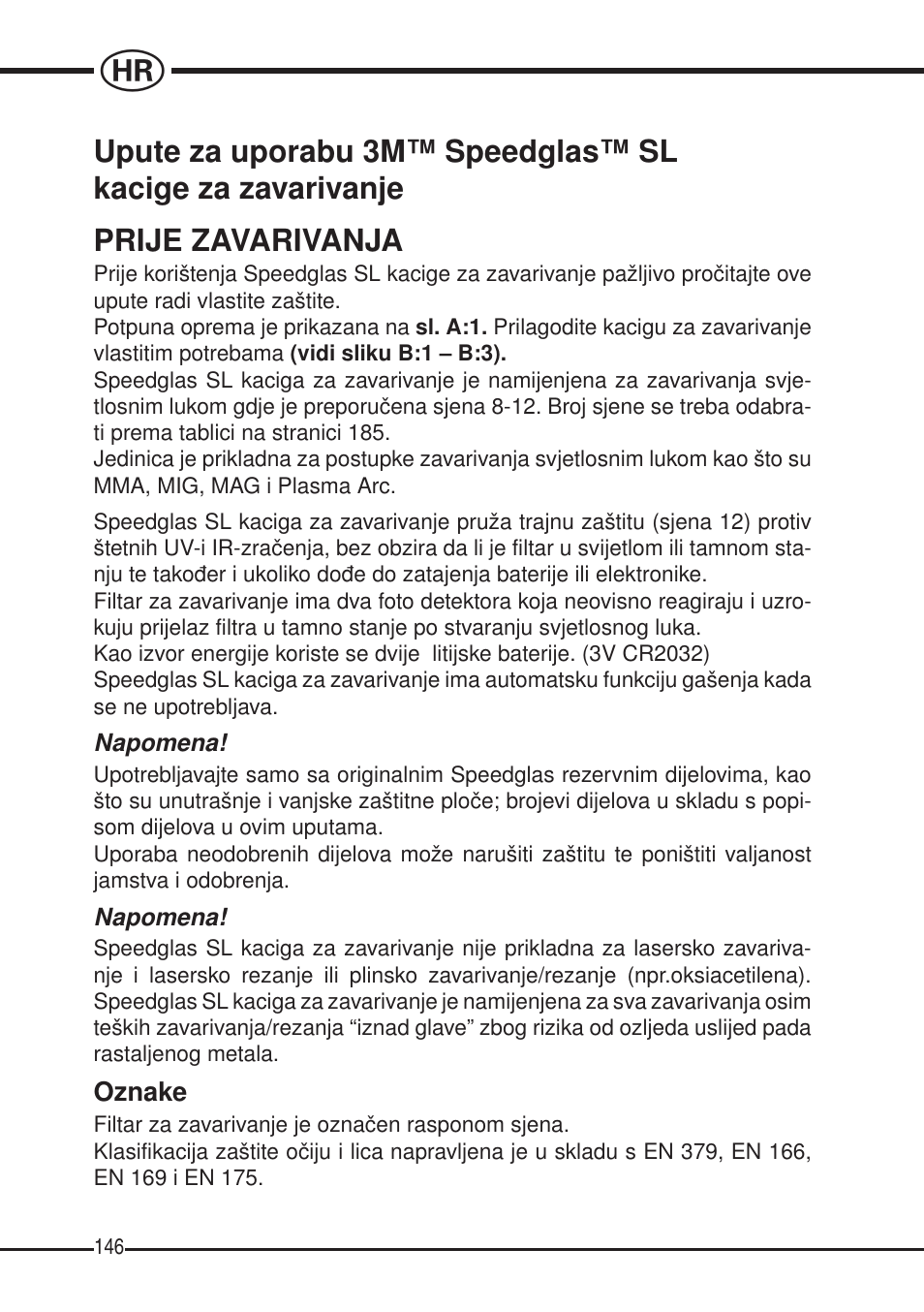 3M SPEEDGLAS SL User Manual | Page 146 / 187