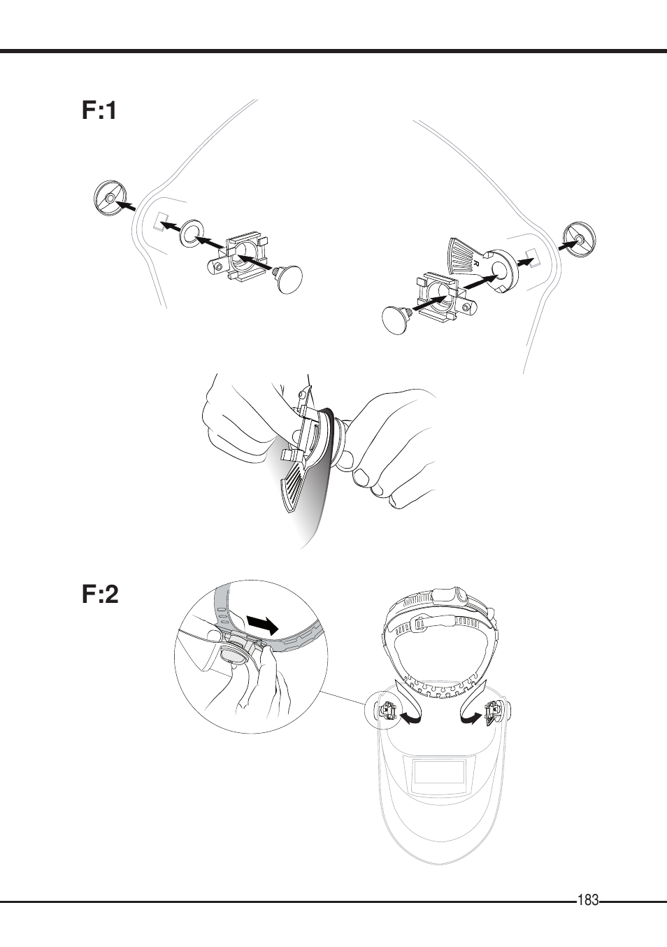 F:1 f:2 | 3M SPEEDGLAS SL User Manual | Page 183 / 187
