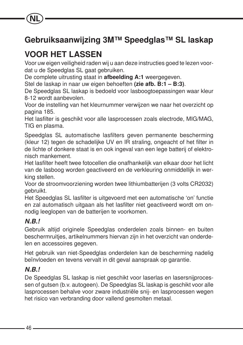 3M SPEEDGLAS SL User Manual | Page 46 / 187