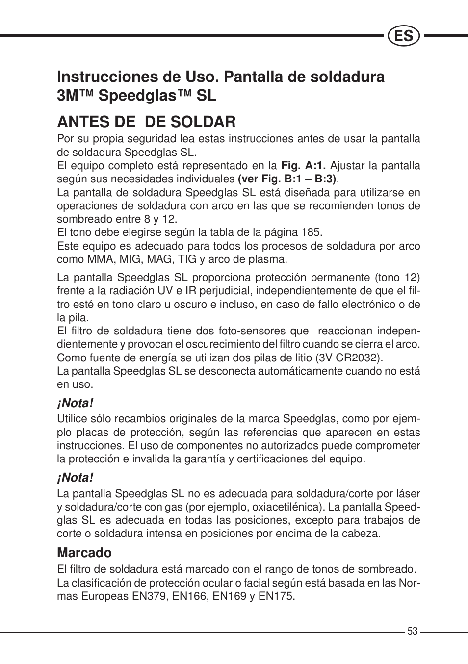 3M SPEEDGLAS SL User Manual | Page 53 / 187