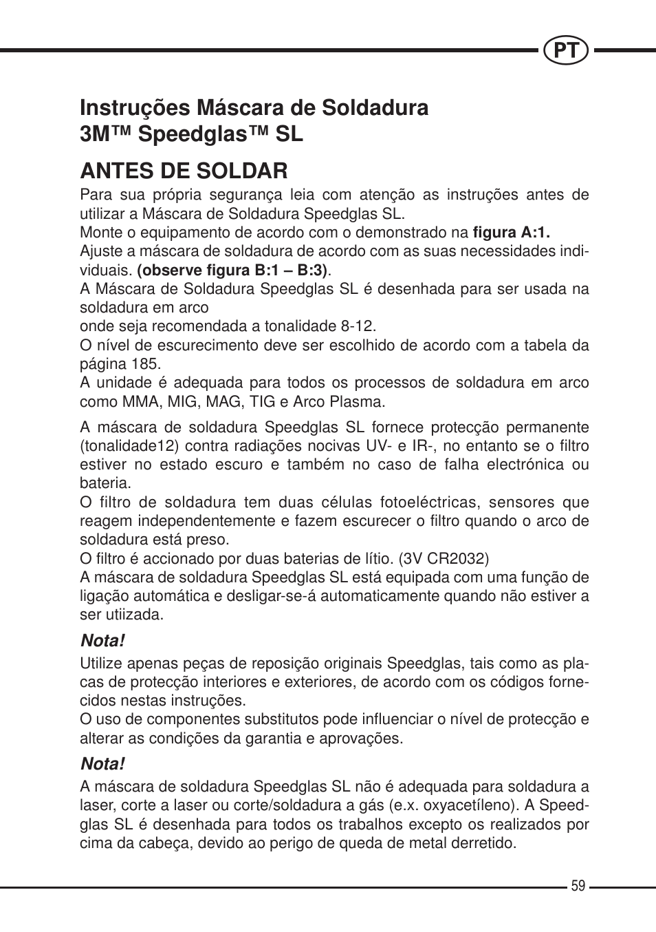3M SPEEDGLAS SL User Manual | Page 59 / 187