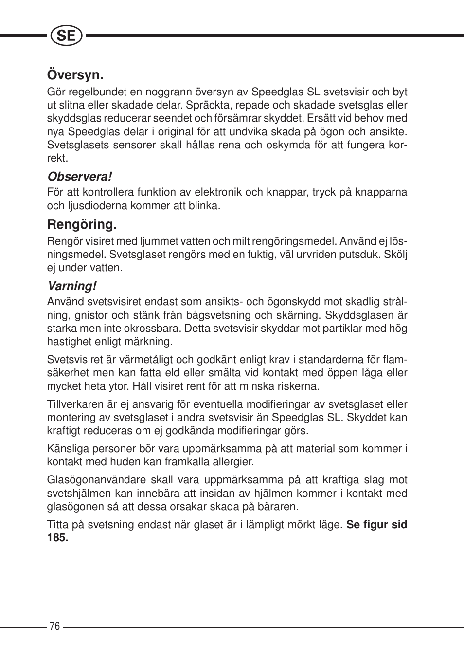 3M SPEEDGLAS SL User Manual | Page 76 / 187