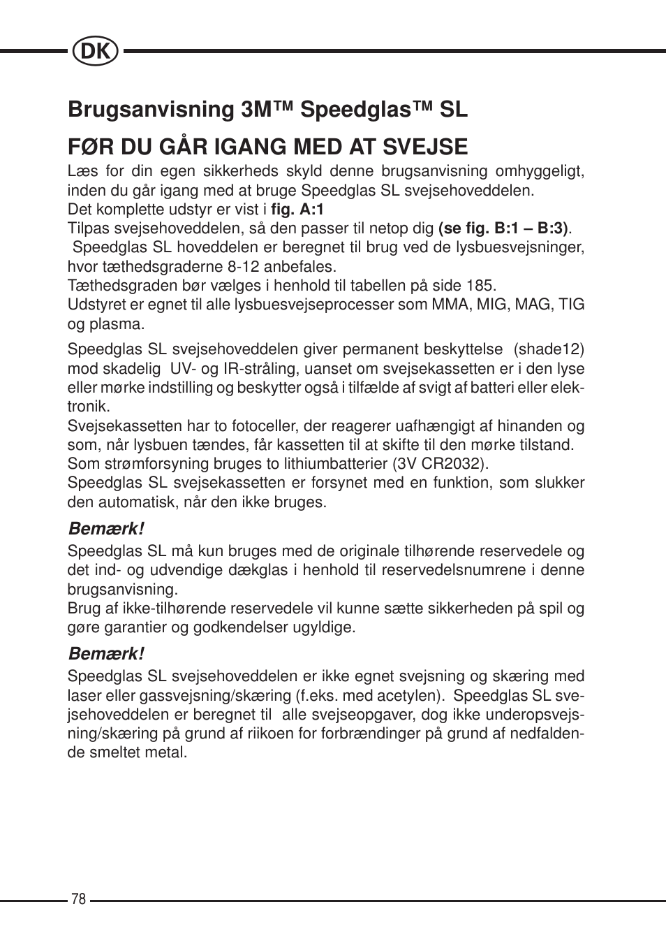 3M SPEEDGLAS SL User Manual | Page 78 / 187