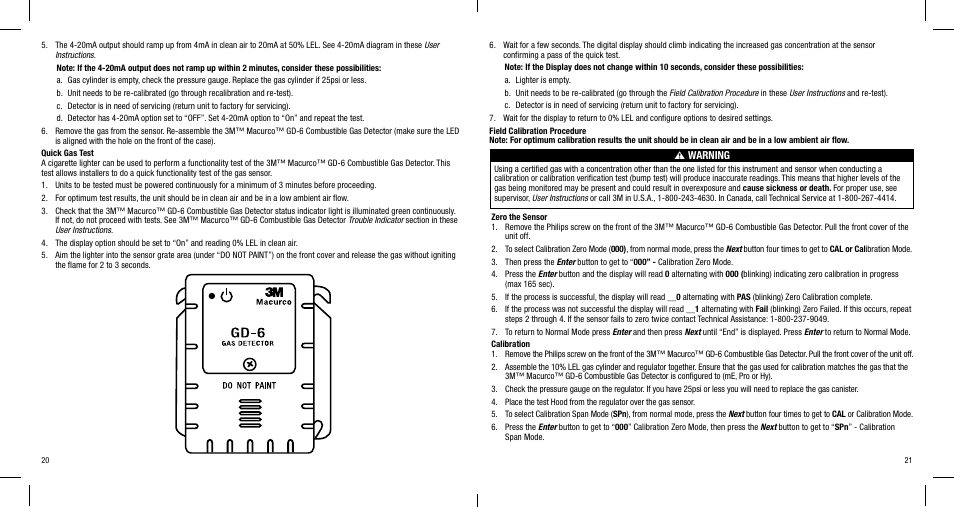 3M MACURCO GD-6 User Manual | Page 12 / 16