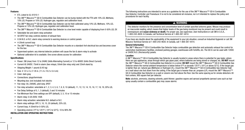 3M MACURCO GD-6 User Manual | Page 4 / 16
