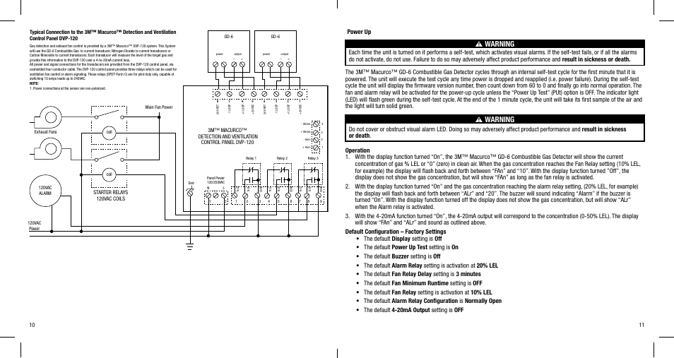 Wwarning w warning | 3M MACURCO GD-6 User Manual | Page 7 / 16
