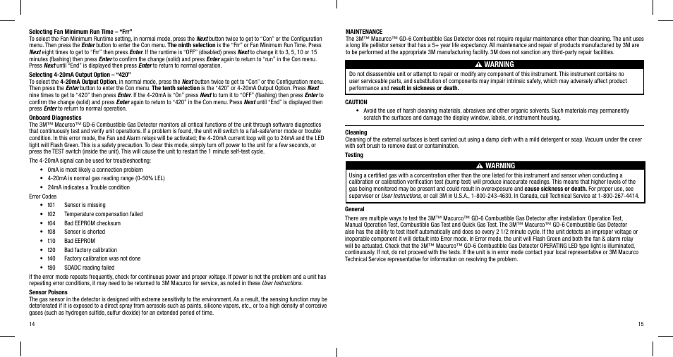 3M MACURCO GD-6 User Manual | Page 9 / 16