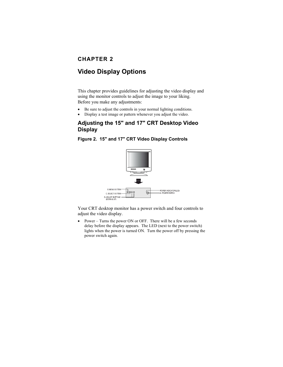 Video display options | 3M Touch Monitor RS-232 User Manual | Page 21 / 30