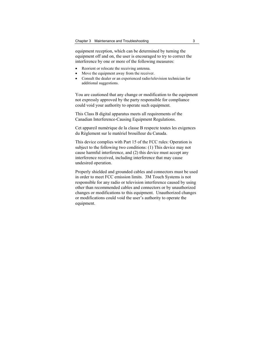 3M Touch Monitor RS-232 User Manual | Page 30 / 30