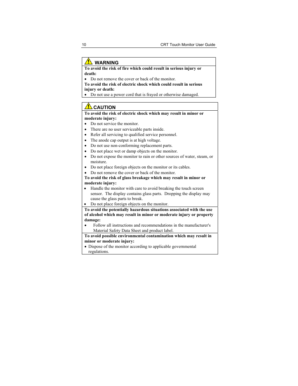 3M Touch Monitor RS-232 User Manual | Page 9 / 30