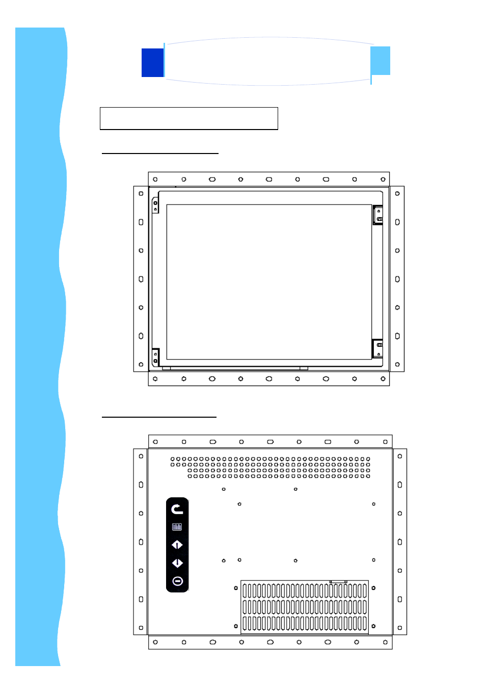 Installation, A. product views (cont.), Op series - front view op series - rear view | 3M UMUV.10-045V2 User Manual | Page 13 / 28