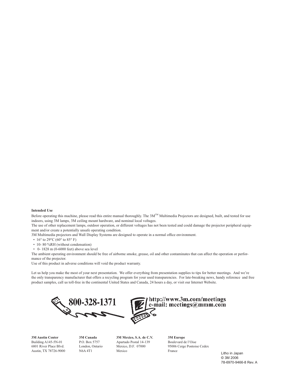 3M X90w User Manual | Page 73 / 73