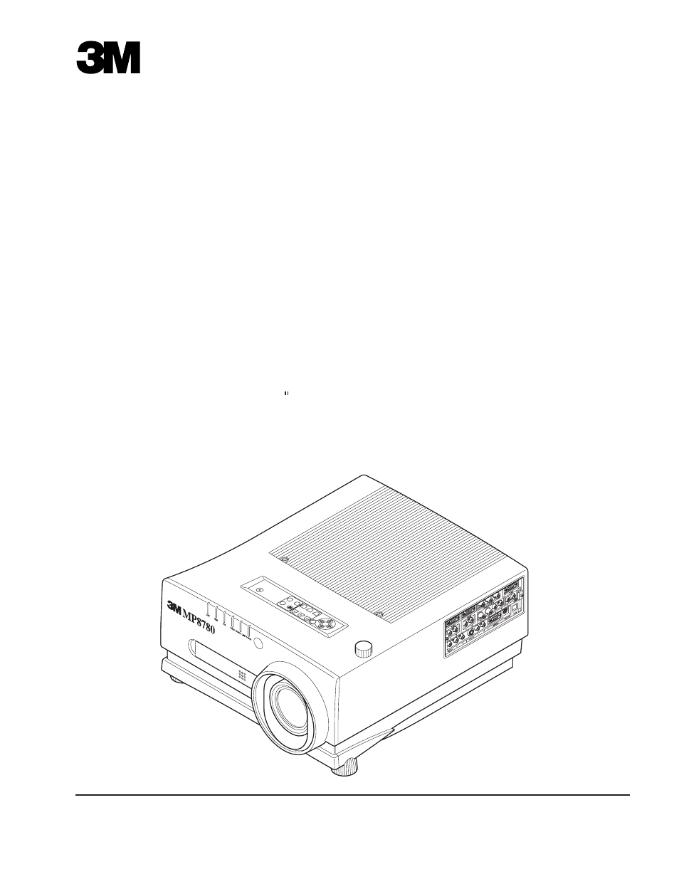 3M MP8780 User Manual | 38 pages