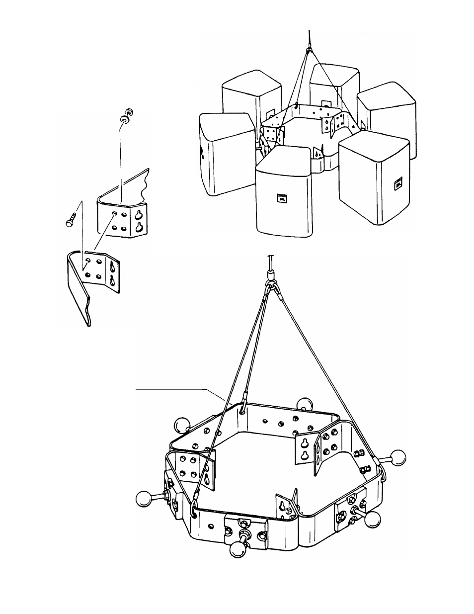 Bracket (figure 2) using included | JBL MTC-28H User Manual | Page 4 / 8