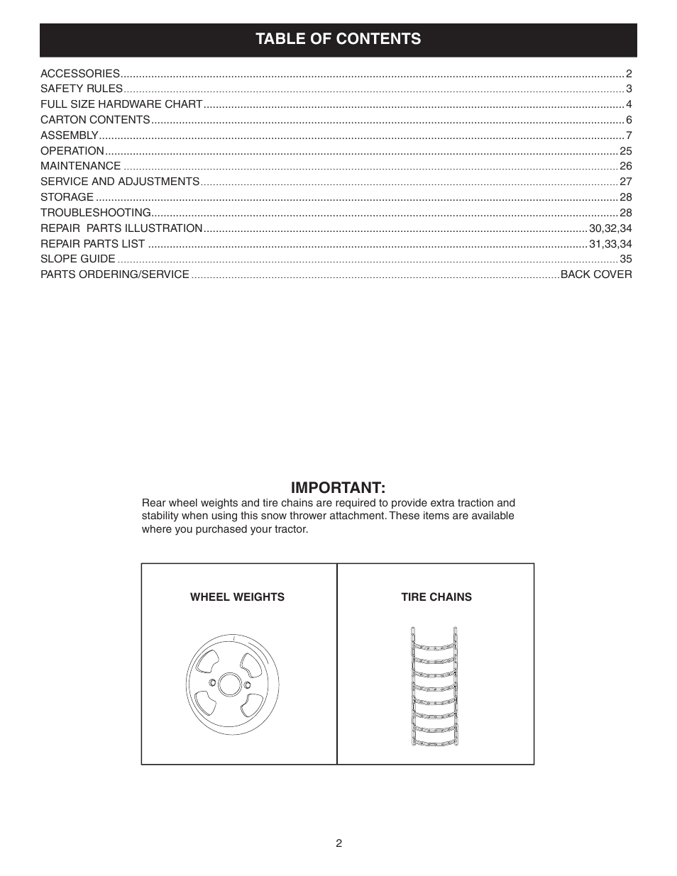 Agri-Fab LST42B User Manual | Page 2 / 36