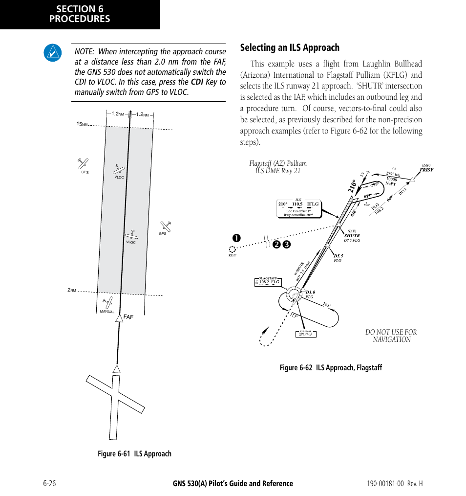 Selecting an ils approach | Garmin GNS 530 User Manual | Page 108 / 288