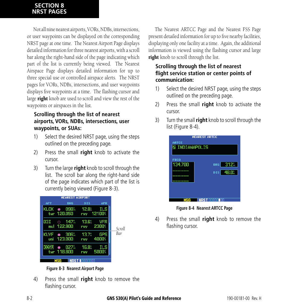 Garmin GNS 530 User Manual | Page 144 / 288