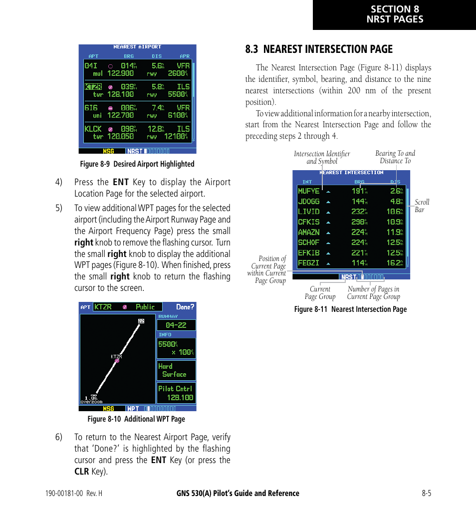 Garmin GNS 530 User Manual | Page 147 / 288