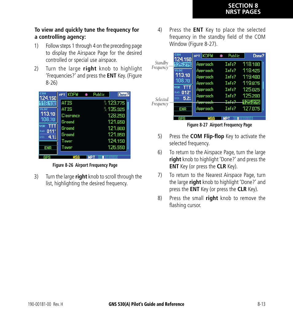 Garmin GNS 530 User Manual | Page 155 / 288