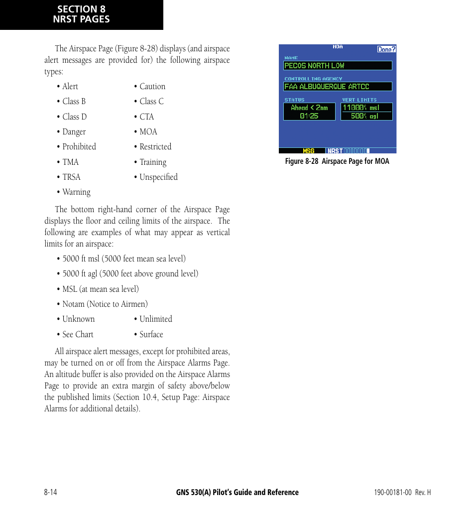 Garmin GNS 530 User Manual | Page 156 / 288