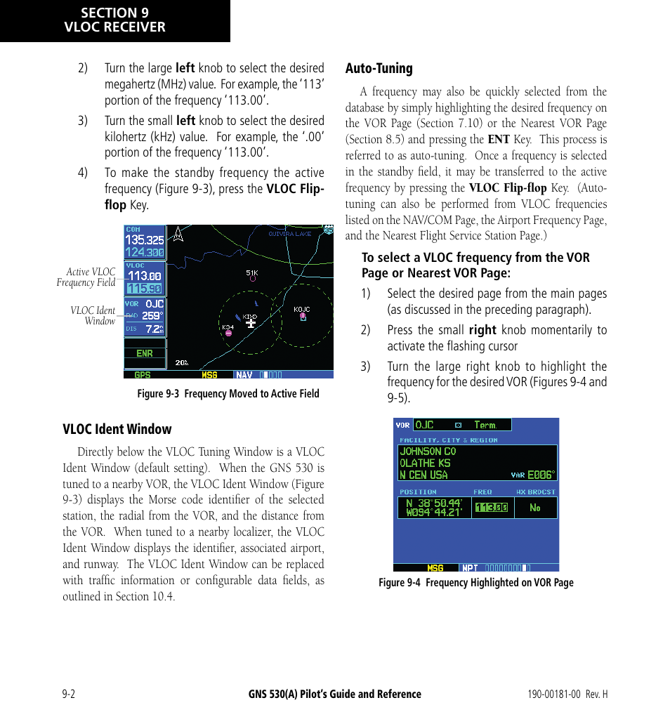 Garmin GNS 530 User Manual | Page 158 / 288