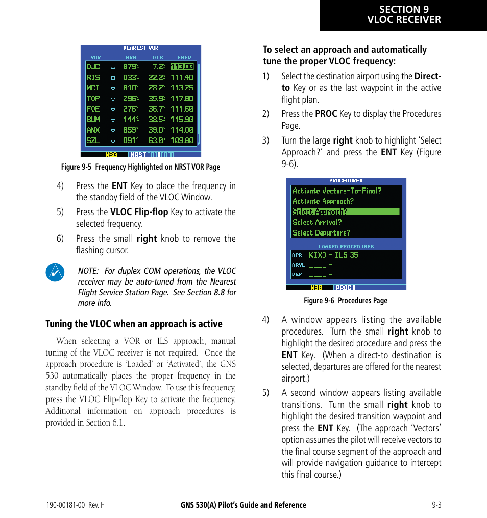 Garmin GNS 530 User Manual | Page 159 / 288