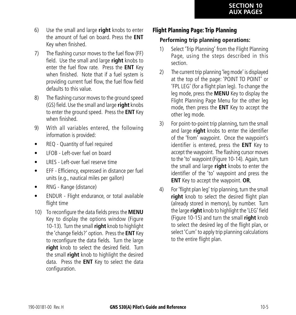 Garmin GNS 530 User Manual | Page 165 / 288