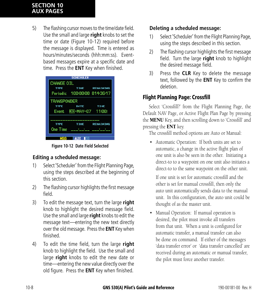 Garmin GNS 530 User Manual | Page 168 / 288