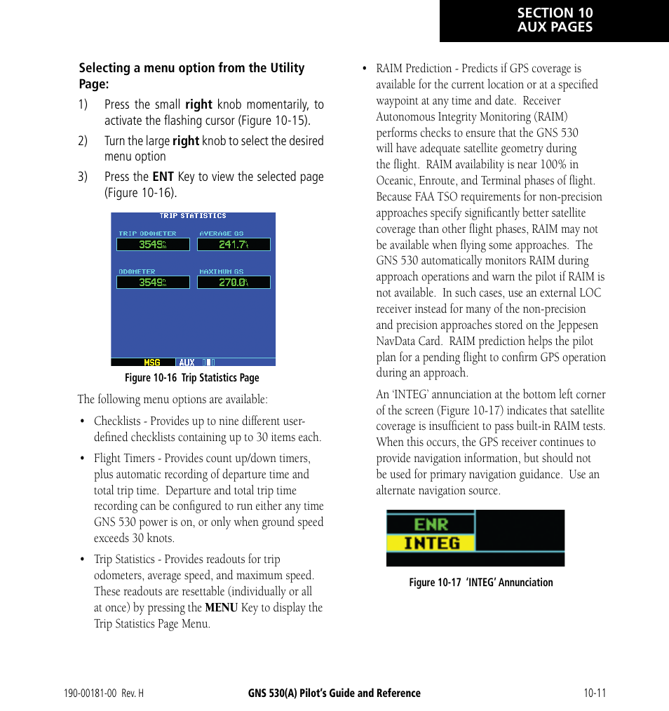 Garmin GNS 530 User Manual | Page 171 / 288