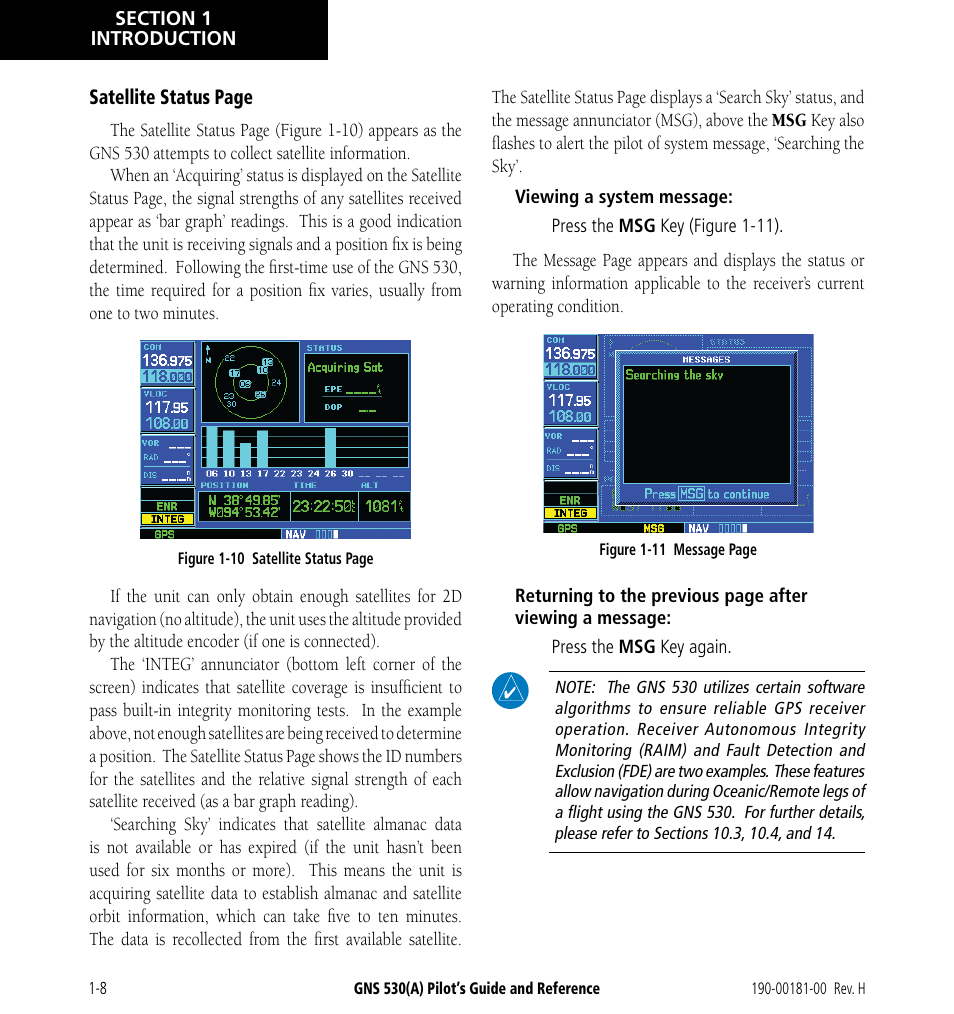 Garmin GNS 530 User Manual | Page 18 / 288