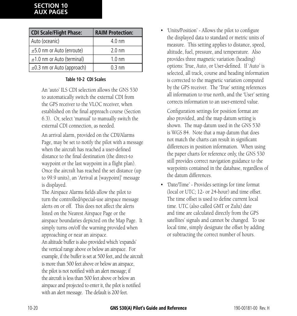 Garmin GNS 530 User Manual | Page 180 / 288