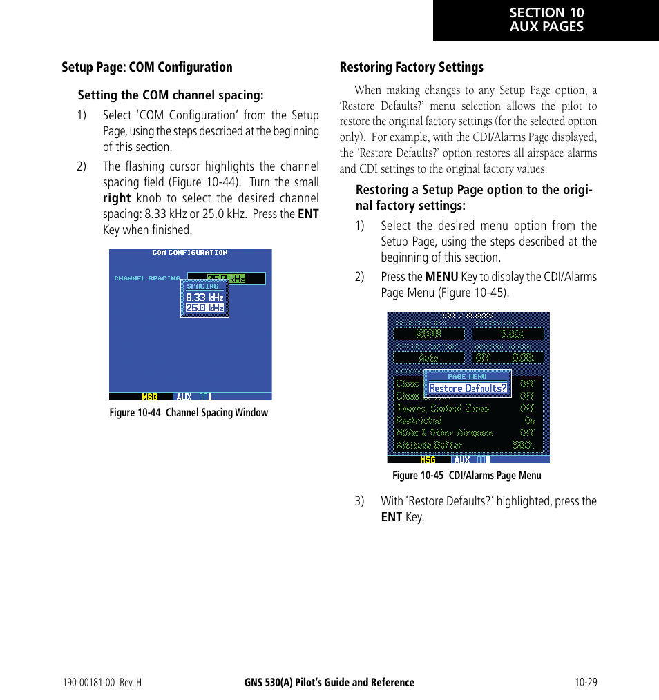 Garmin GNS 530 User Manual | Page 189 / 288