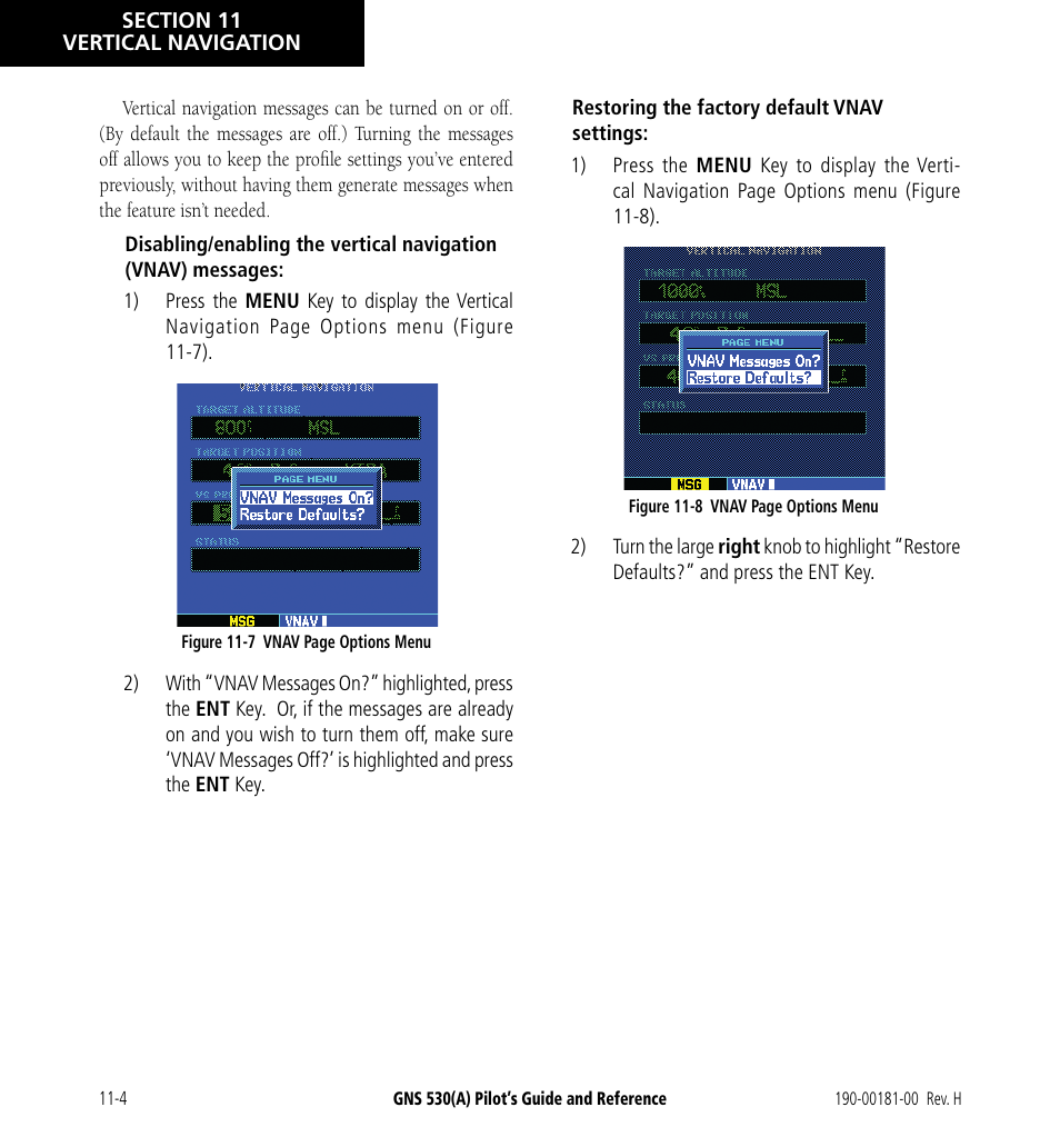 Garmin GNS 530 User Manual | Page 194 / 288