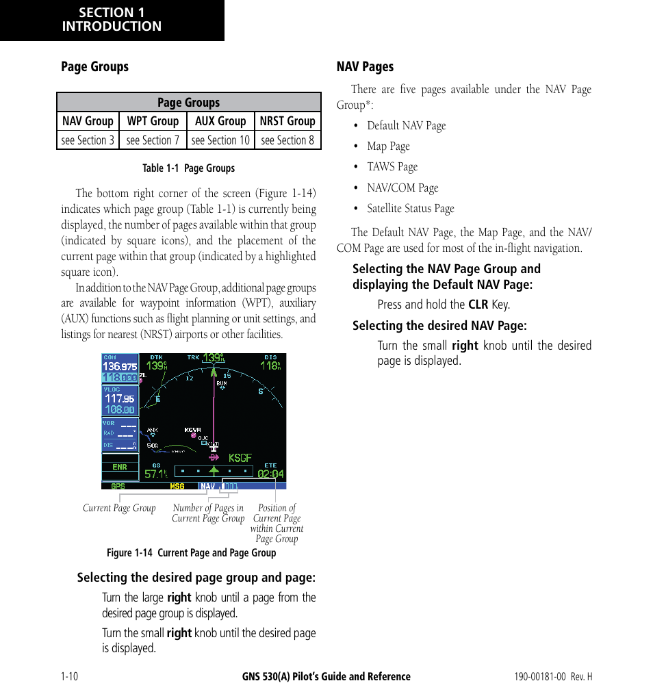 Garmin GNS 530 User Manual | Page 20 / 288